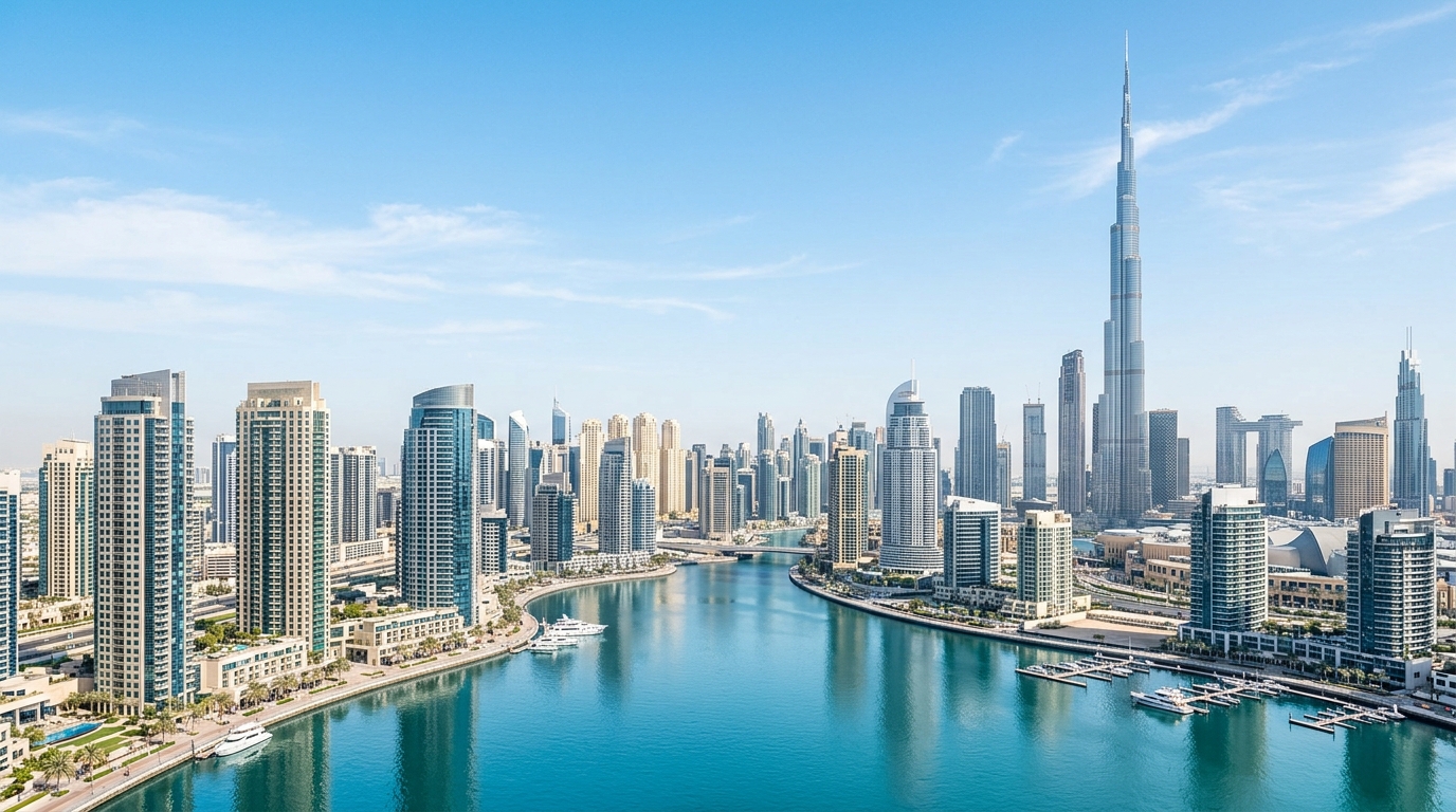 Dubai Skyline with Burj Khalifa